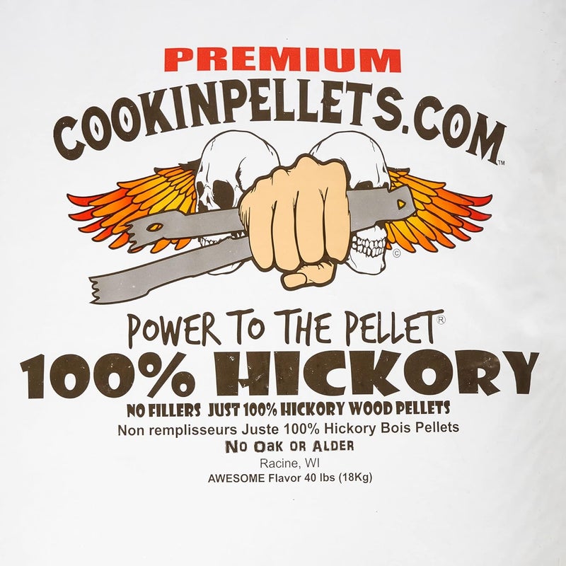 CookinPellets 40-Pound Premium Genuine Hickory Hardwood Grill Smoker Wood Pellets, No Bark, Fillers, and Flavor Oils, for Meat and Veggies (3 Pack) - Image 5